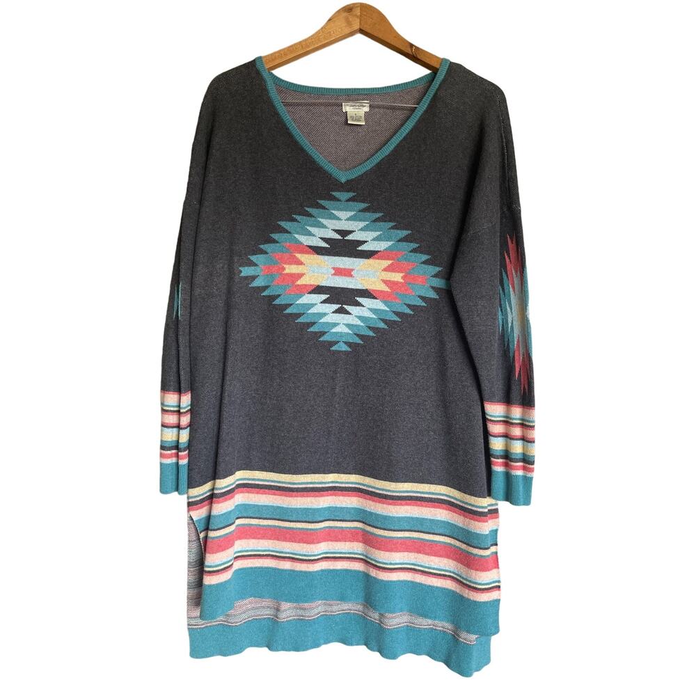 Tasha Polizzi Saltillo Pullover Aztec Print Medium